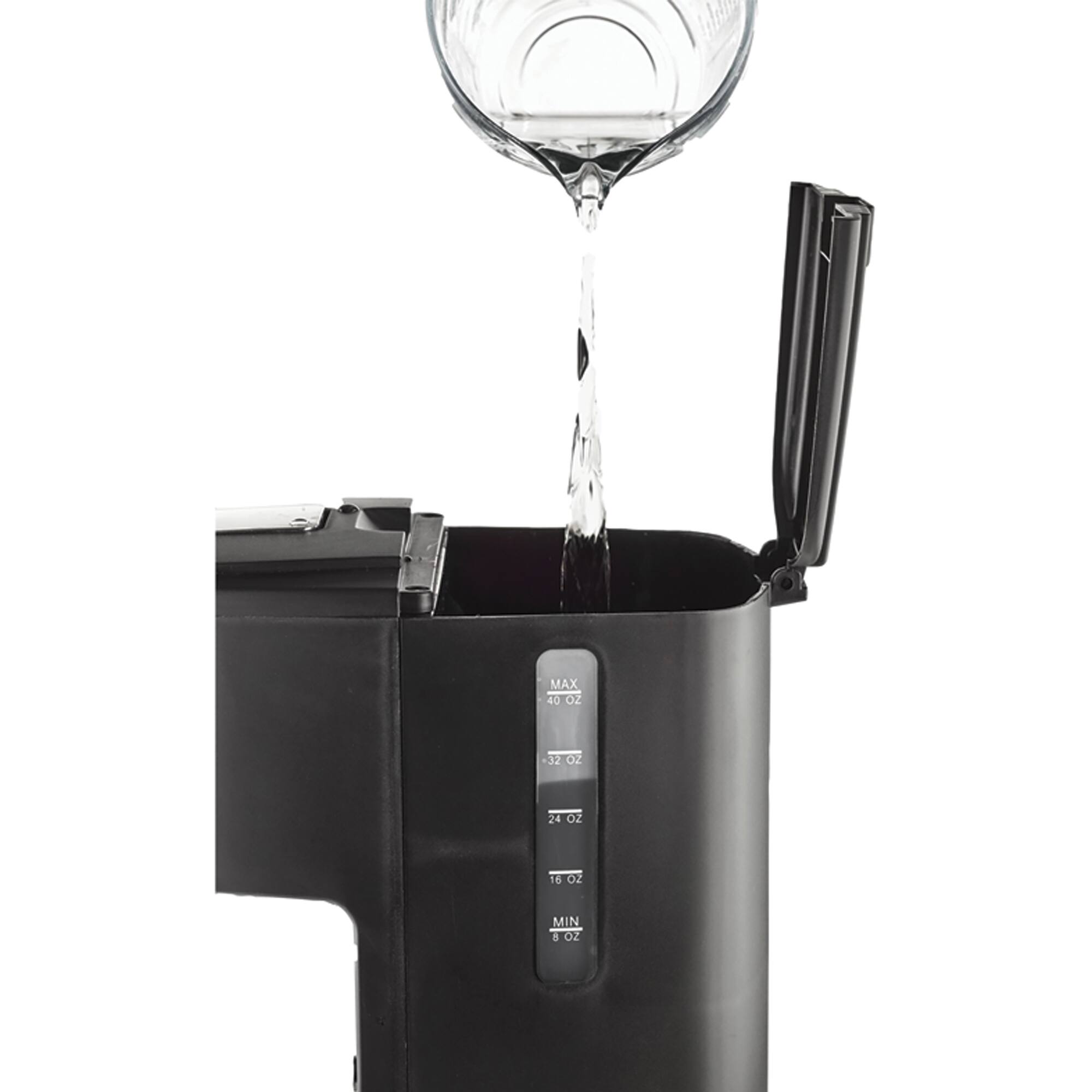 Brentwood Black Single-Serve Coffee Maker with Travel Mug